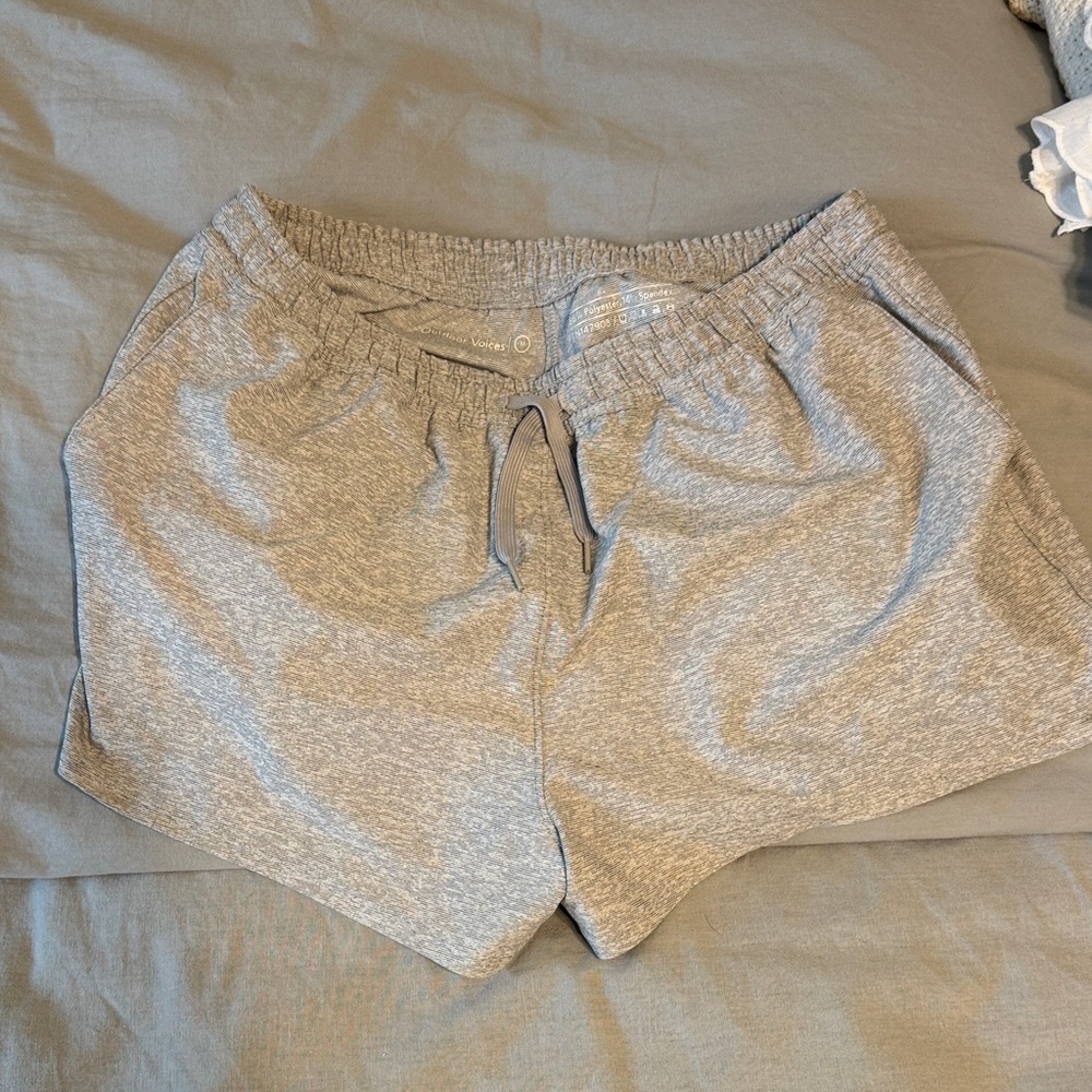 Outdoor Voices Heather Gray Athletic Shorts